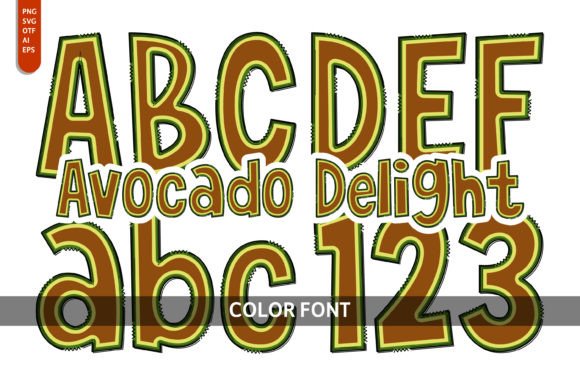 Avocado Delight: A Playful Font for Web Design