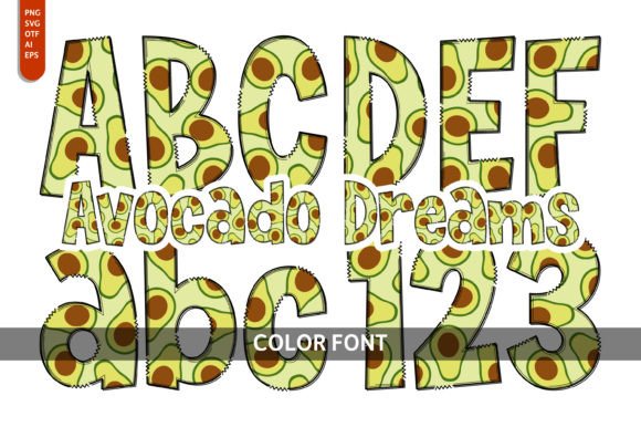 Avocado Dreams: A Playful Font for Editorial Creativity