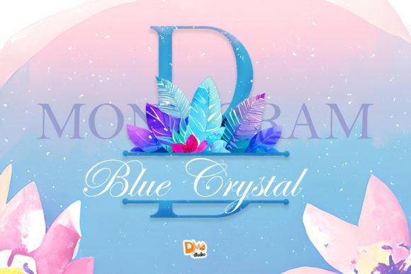 Blue Crystal Monogram: A Font That Elevates Brand Identity