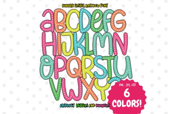 Bubble Pastel Rainbow: A Font for Whimsy and Readability