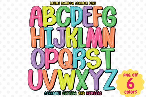 Bubble Rainbow Scribble: A Digital Design Delight