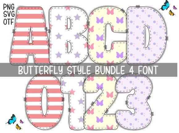 Butterfly Style: A Colorful Display Font for Creative Branding
