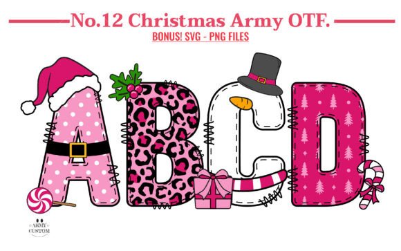 Christmas Army Bundle: A Font That Brings Festive Joy to Every Project