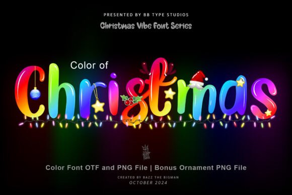 Color of Christmas: A Festive Font for Editorial Design