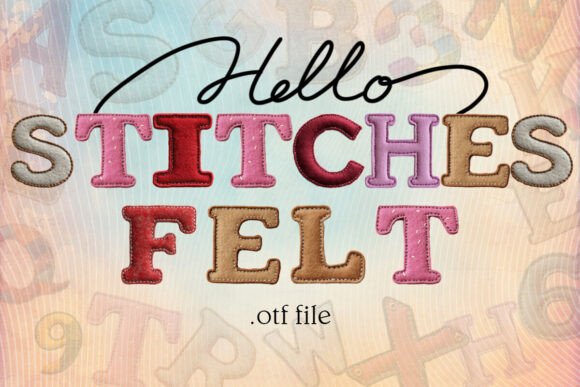 Felt Stitches: A Warm and Vibrant Font for Editorial Design