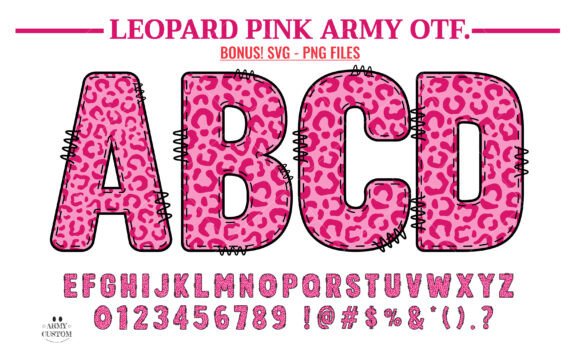 Leopard Pink Army: A Font That Elevates Your Brand