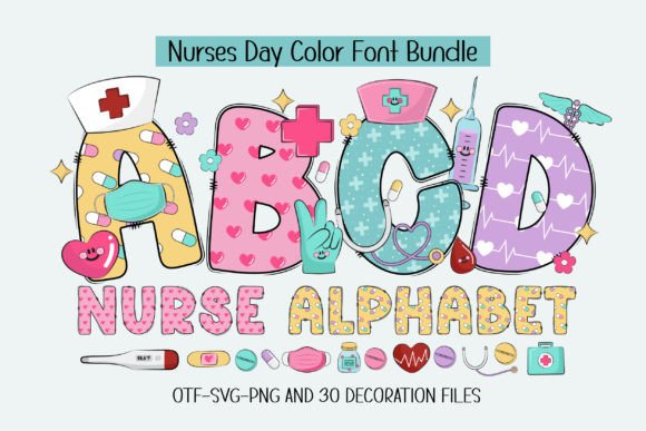 Nurse Alphabet: A Font for Heartfelt Creations
