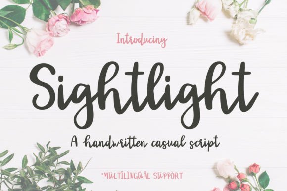 Sightlight: A Script Font That Adds Personality to Branding
