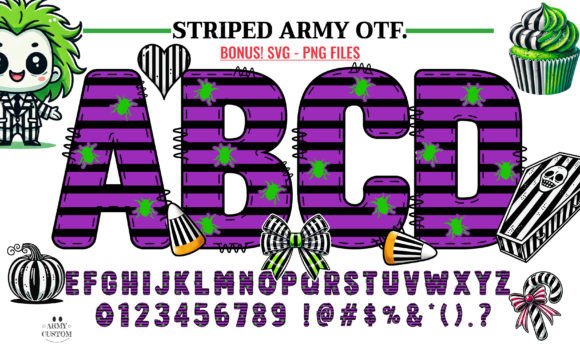 Striped Army: A Font with Character and Purpose