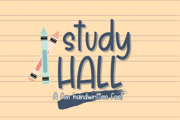 Study Hall: A Playful Handwritten Font for Creative Projects