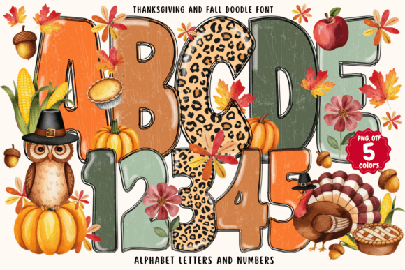 Thanksgiving and Fall Doodle: A Font That Brings Autumn to Your Brand