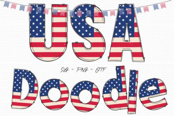 Usa Doodle: A Font That Brings Patriotism to Print and Screen