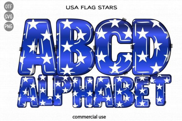 Usa Flag Stars: The Font That Speaks Loudly
