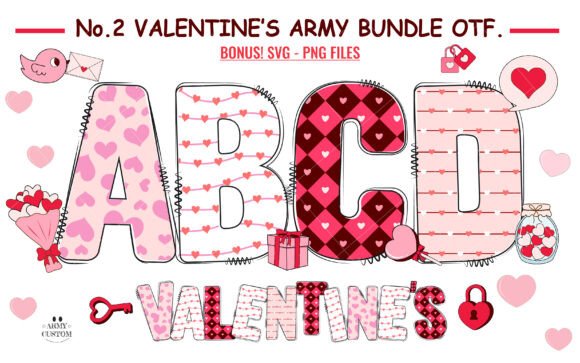 Valentine’s Army Bundle: A Font That Elevates Your Brand