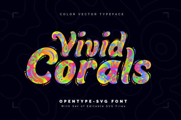 Vivid Corals: A Colorful Font for Editorial Design