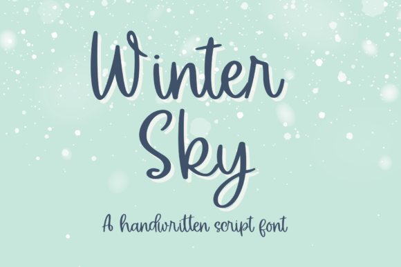 Winter Sky: A Handwritten Font for Creative Crafters